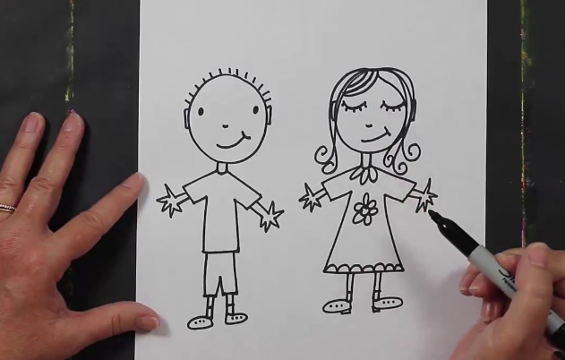 drawing people for kids