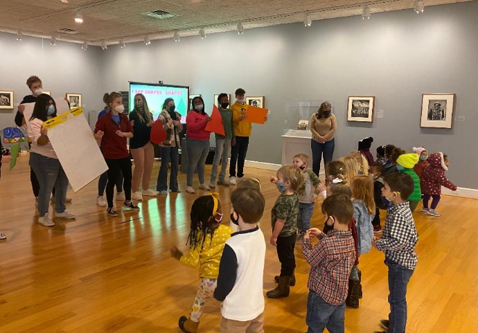 preschool art gallery