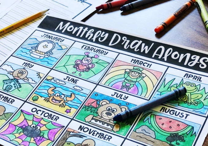 guided drawing activities